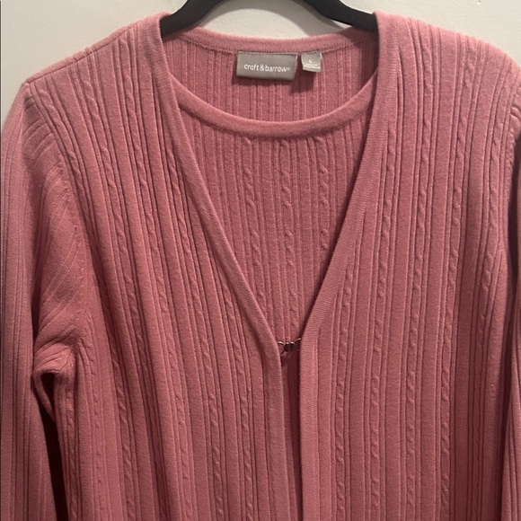 Croft & Barrow Rose Open Front Cardigan - Picture 8 of 11